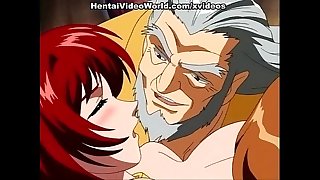 Hot hentai redhead enjoys sex toy