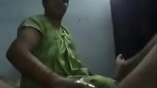 South Indian aunty Succulent hand job
