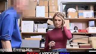 Emma Hix busted shoplifting and Fucks her way out of Trouble